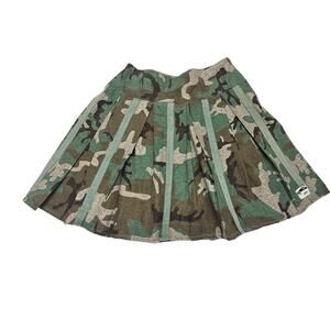 Vintage Volcom Skirt Womens Junior Size 5 Camo Camouflage Pleated Gurnge Y2K